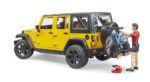 Bruder Τετρακίνητο Wrangler Rubicon με ποδήλατο και αναβάτη - Image 2