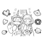 ΜΠΛΟΚ ΖΩΓΡΑΦΙΚΗΣ MUST BEST FRIENDS FOREVER - HELLO RAIN 23X33 40 ΦΥΛΛΑ ΜΕ ΑΥΤΟΚΟΛΛΗΤΑ-ΣΤΕΝΣΙΛ- 2 ΣΕΛ - Image 4