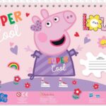 ΜΠΛΟΚ ΖΩΓΡΑΦΙΚΗΣ PEPPA PIG 23X33 40ΦΥΛ ΑΥΤΟΚ-ΣΤΕΝΣΙΛ- 2ΣΕΛ ΧΡ 2ΣΧ.
