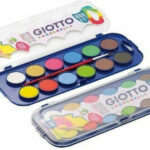 Giotto Acquerelli Σετ Νερομπογιές με Πινέλο 12 Χρωμάτων