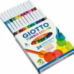 Giotto Turbo Color Μαρκαδόροι Ζωγραφικής Λεπτοί σε 24 Χρώματα