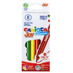 Carioca Joy Πλενόμενοι Μαρκαδόροι Ζωγραφικής Λεπτοί σε 6 Χρώματα