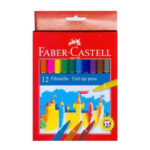 Faber-Castell Πλενόμενοι Μαρκαδόροι Ζωγραφικής Λεπτοί σε 12 Χρώματα