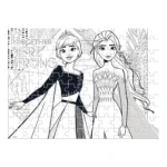 PUZZLE ΧΡΩΜΑΤΙΣΜΟΥ 2 ΟΨΕΩΝ 100ΤΕΜ 49Χ36ΕΚ FROZEN II - Image 3