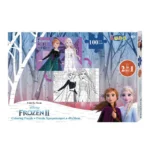 PUZZLE ΧΡΩΜΑΤΙΣΜΟΥ 2 ΟΨΕΩΝ 100ΤΕΜ 49Χ36ΕΚ FROZEN II
