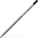 Faber-Castell Μολύβι Grip με γόμα Γκρι