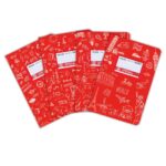 Doodle Τετράδιο Κόκκινο Ριγέ 17x25 50φ.