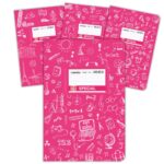 Doodle Τετράδιο Φούξια Ριγέ 17x25 50φ.