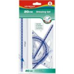 Σετ γεωμετρίας 20cm Keyroad 4 τμχ.