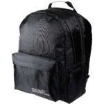 Τσάντα Πλάτης Must Monochrome Μαύρη 2 Κεντρικές Θήκες