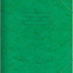 Salko Paper Φάκελος Πρεσπάν με Λάστιχο και Αυτιά για Χαρτί A4 Πράσινος 25cmΧ35cm