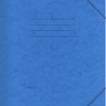Salko Paper Φάκελος Πρεσπάν με Λάστιχο και Αυτιά για Χαρτί A4 Μπλε 25Χ35cm