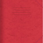 Salko Paper Φάκελος Πρεσπάν με Λάστιχο και Αυτιά για Χαρτί A4 Κόκκινος 25Χ35cm