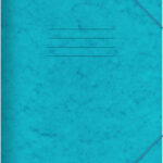 Salko Paper Φάκελος Πρεσπάν με Λάστιχο και Αυτιά για Χαρτί A4 Γαλάζιο 25Χ35cm