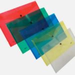 Groovy Φάκελος με Κουμπί για Χαρτί A4 Κίτρινος